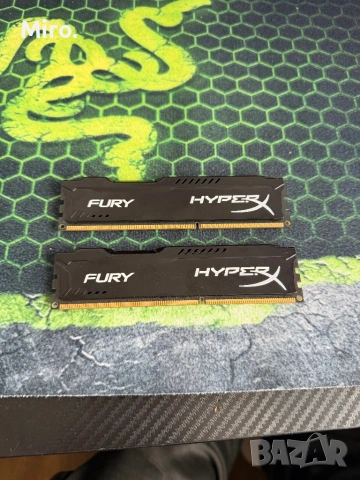 2x4 Kingston HyperX FURY Black, снимка 2 - RAM памет - 53731921