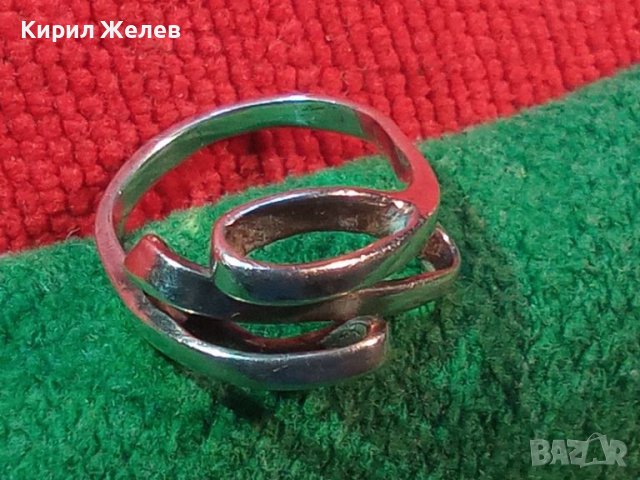 СТИЛЕН АЖУРЕН АРТ СРЕБЪРЕН ПРЪСТЕН СРЕБРО 925 РЪЧНА БИЖУТЕРСКА ИЗРАБОТКА 43181, снимка 3 - Пръстени - 44610425