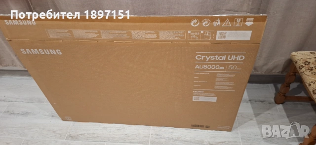 Телевизор Samsung UE50AU8072UXXH, снимка 6 - Телевизори - 53757493