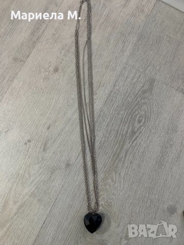 Колие с камък сърце, снимка 2 - Колиета, медальони, синджири - 39884427