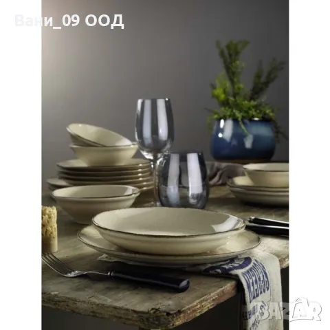 Сервиз за хранене в земни цветове , снимка 2 - Сервизи - 47612417