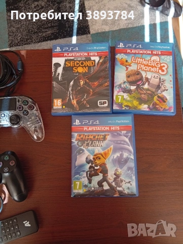 ПРОДАВАМ Playstation 4 Slim Спешно ! 500GB много запазена , снимка 4 - PlayStation конзоли - 53136536