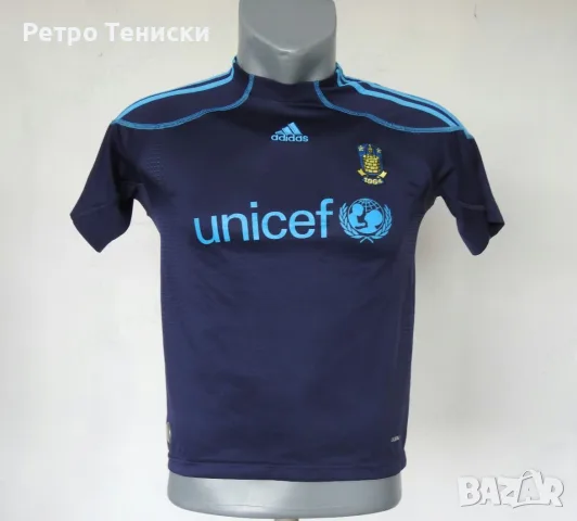 Тениска на Brøndby IF • adidas • синьо • размер M • Деца