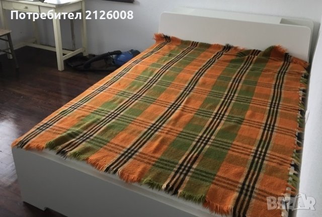 Спалня 140/200 ASKVOLL от IKEA с гръбна табла за леглото, с матрак., снимка 1