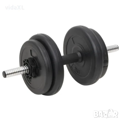 vidaXL Щанга и дъмбел с тежести 60 кг, снимка 6 - Фитнес уреди - 56146588