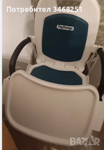 Сгъваемо детско столче Peg Perego, снимка 3 - Столчета за хранене - 56041431