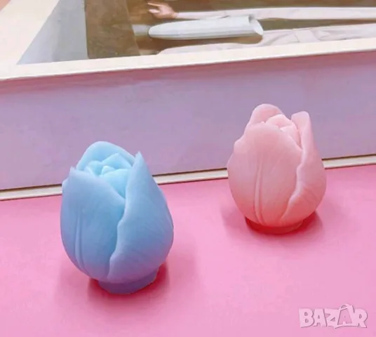 Молд цвете лале 4,4 см НАМАЛЕН