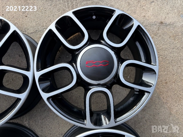 4 броя алуминиеви джанти за Fiat 500 15, снимка 8 - Гуми и джанти - 53131743