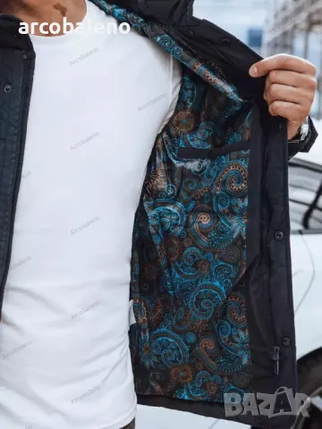 Мъжко преходно тъмносиньо яке , снимка 4 - Якета - 48839236