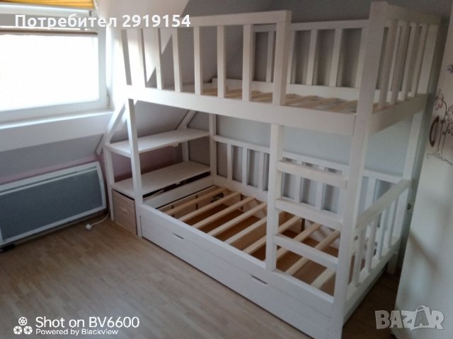 Двуетажно детско легло, снимка 6 - Мебели за детската стая - 35770646