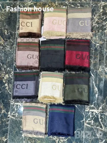 Gucci кашмирен шал , снимка 2 - Шалове - 47374108