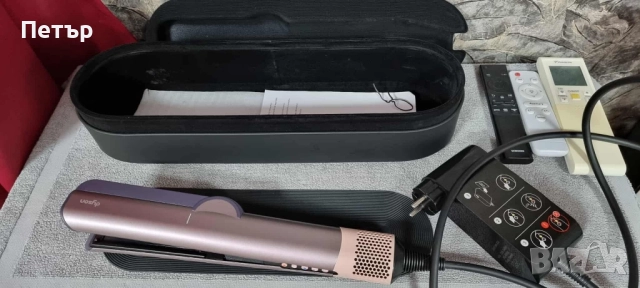 Сешоар-преса за коса Dyson - Airstrait, Jasper Plum, Limited edition, снимка 7 - Преси за коса - 52996824
