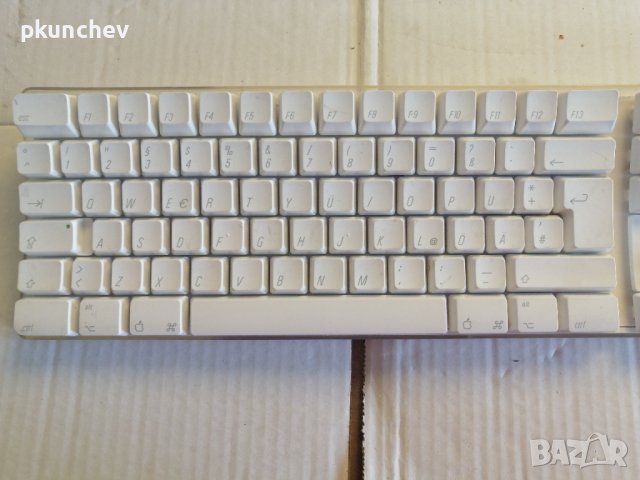 Клавиатура Apple A1016 Wireless Bluetooth Keyboard White w/ Number Pad EMC 1937, снимка 2 - Клавиатури и мишки - 42242081