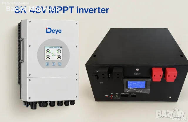 Соларен комплект инвертор Deye 8kW + 15kWh LiFePO₄ батерия Соларна система