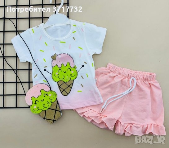 Комплект от блузка, панталонки и чантичка, снимка 2 - Детски комплекти - 41291145