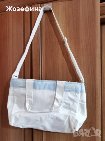 Чанта за детска количка в бяло и синьо, снимка 4 - Други - 40901964