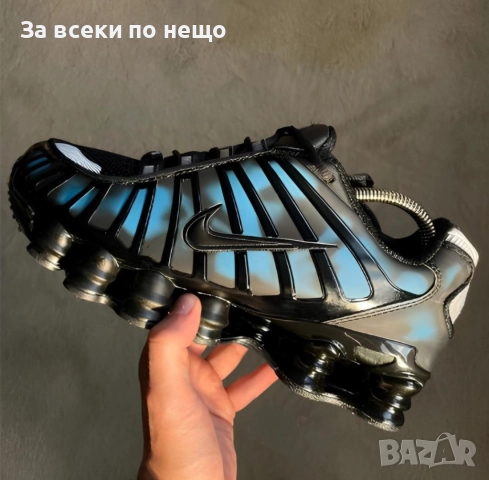 Nike Shox TL Black & Blue Thermoreactive Мъжки Маратонки С Кутия👟Мъжки Спортни Обувки Код S20