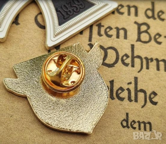 Брошка Luftwaffe SS23 Орел Черен Кръст Военновъздушни Сили Германия Третия Райх Железен Кръст Значка, снимка 3 - Колекции - 49374358