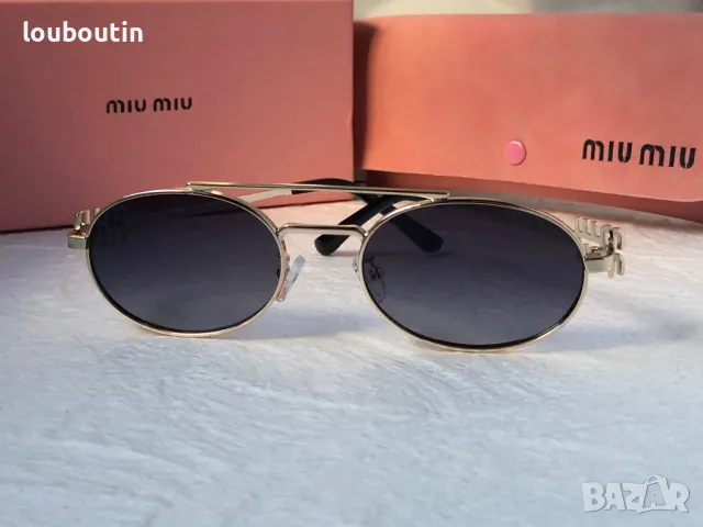 Miu 2024 дамски слънчеви очила елипса овални кръгли 4 цвята , снимка 12 - Слънчеви и диоптрични очила - 47769907