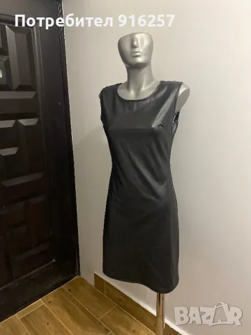 Кожена рокля с гол гръб, снимка 4 - Рокли - 49150454