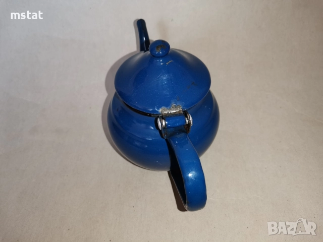 Стар малък емайлиран чайник, снимка 4 - Други ценни предмети - 52017056