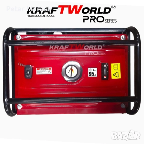 Четиритактов Бензинов генератор 4.5 kW с дистанционно запалване KraftWorld PRO Агрегат за ток с елек, снимка 10 - Генератори - 52222605