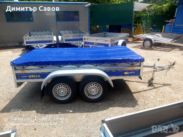 Туристическо ремарке VESTA LIGHT 25DA с плосък брезент, снимка 2 - Ремаркета - 52166177
