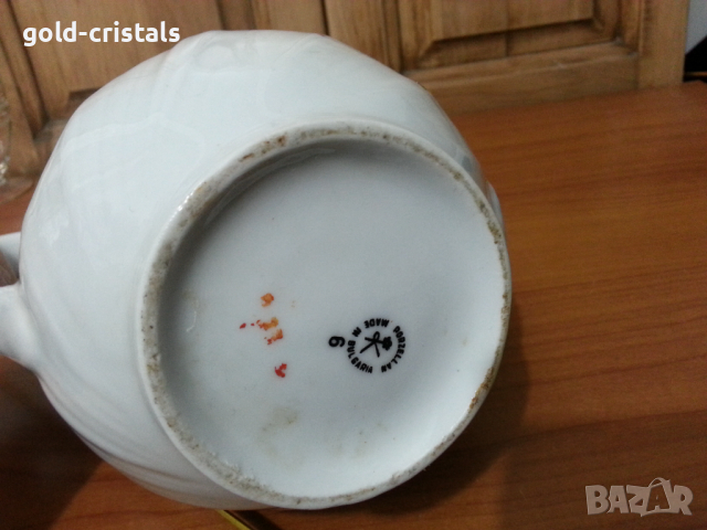 Стар български порцелан чайник кана, снимка 2 - Антикварни и старинни предмети - 36223144