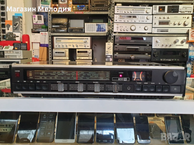 Колекционерски ресийвър ACEC 85001 – Рядка винтидж находка с касетен дек