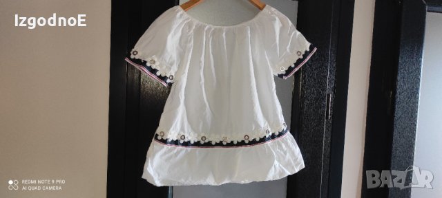 Л-ХЛ интересна блузка с паднали ръкави, снимка 1