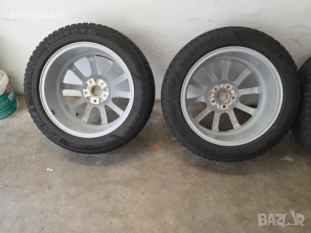 Комплект 17" джанти Autec Valenti с зимни гуми Semperit 215/55 R17 (DOT 2023), снимка 10 - Гуми и джанти - 56082274