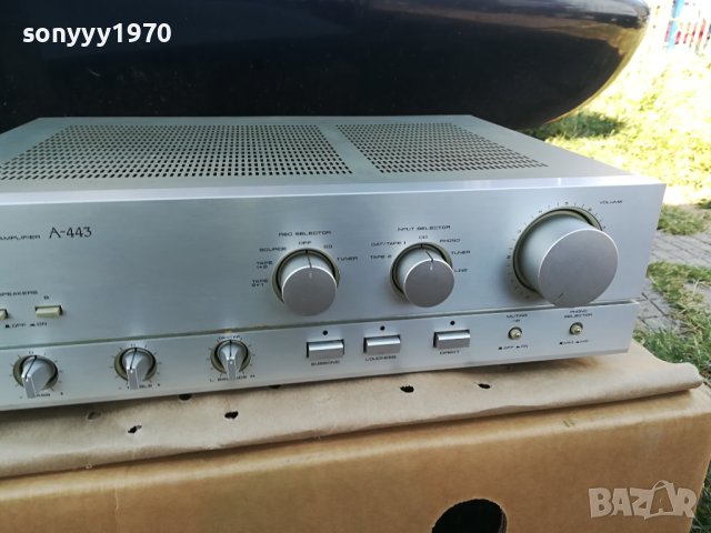 PIONEER A-443 STEREO AMPLIFIER-MADE IN JAPAN-ВНОС GERMANY LD2E0909231749, снимка 8 - Ресийвъри, усилватели, смесителни пултове - 42134113