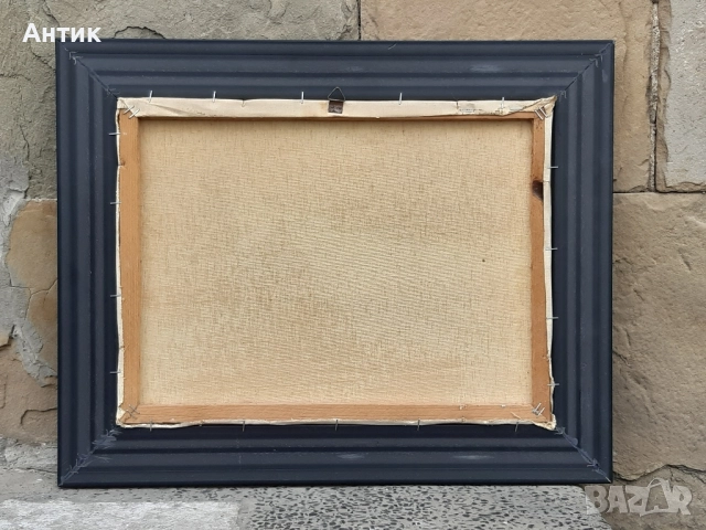 Красива Стара Картина Прованс Живопис Маслени Бои на Платно, снимка 12 - Картини - 51790004