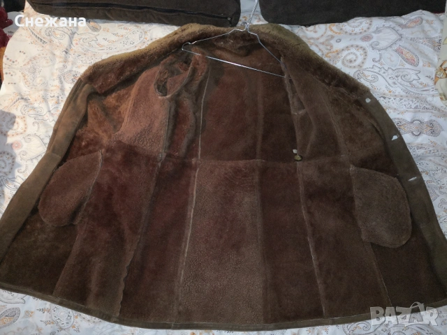 мъжки кожух овча кожа - изключително топъл и в най-студените дни, снимка 7 - Палта - 53084219
