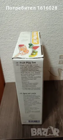 Дървена детска дъска с плодове., снимка 5 - Образователни игри - 43563643