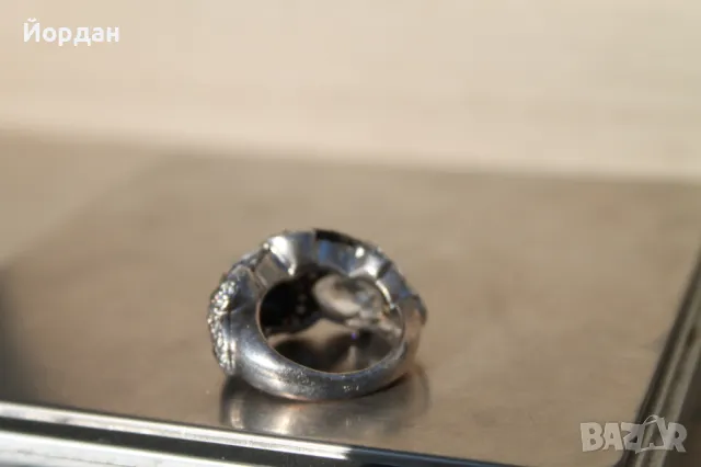 Дамски сребърен пръстен, снимка 6 - Пръстени - 49169399