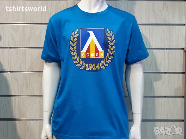 Нова мъжка тениска на футболния отбор ЛЕВСКИ в син цвят, снимка 6 - Тениски - 39173489