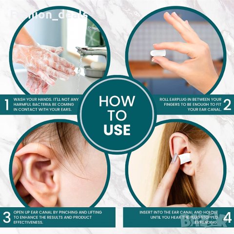 Нови 60 чифта многократни меки тапи за уши Шумопотискане сън, пътуване, снимка 7 - Други - 39493469