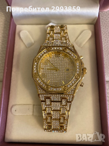 Часовник ICED 24K GOLD D48mm, снимка 4 - Луксозни - 44685618