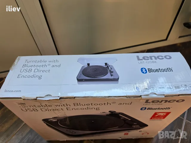 Грамофон Lenco LBT-120BK, снимка 3 - Грамофони - 55969196