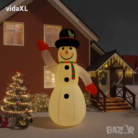 vidaXL Надуваем Дядо Коледа с LED 455 см(SKU:345279), снимка 2 - Декорация за дома - 52574335