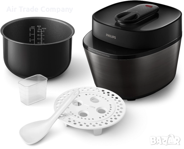 Мултикукър Philips HD2151/40, 5 L, 1000 W, черен, снимка 14 - Мултикукъри - 52752575