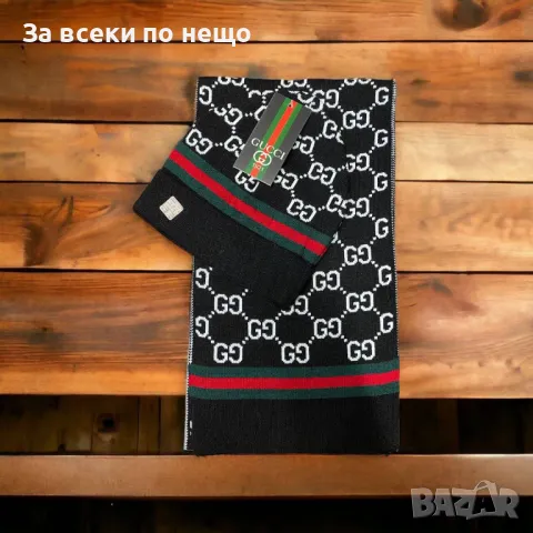 Комплект Шапка и Шал Gucci🧣Loewe🎩Код D1528, снимка 7 - Шалове - 48341480