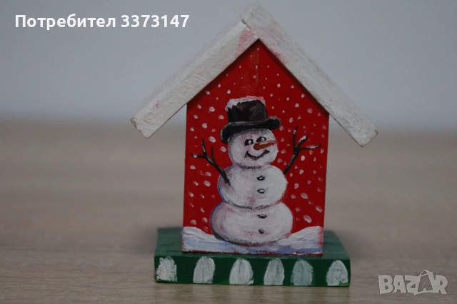 Коледни дървени къщички, снимка 18 - Декорация за дома - 52630331