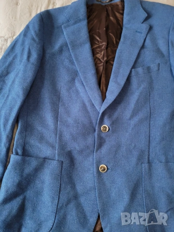 Мъжко сако от 100% вълна, снимка 4 - Сака - 53003996