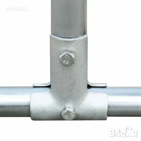 vidaXL Птичарник на открито, 2,75x2x1,92 м, поцинкована стомана, снимка 3 - За птици - 56146172