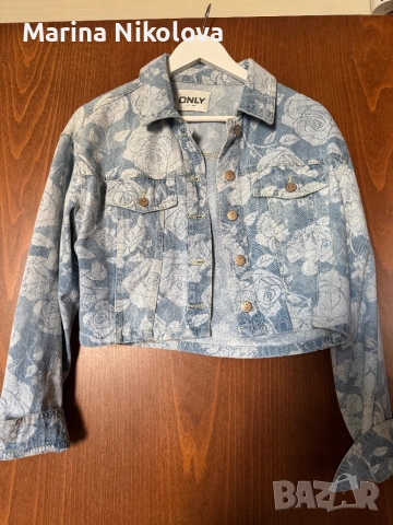 Дамско дънково яке, снимка 2 - Якета - 52111109