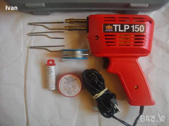 НОВ 150 вата Немски Индукционен електрически ПОЯЛНИК Пълен комплкт 3 Човки Top Craft TPL 150, снимка 8 - Поялници и запояване - 47402294