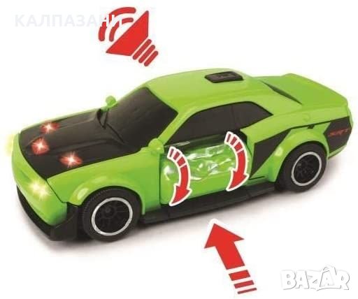 Dickie Toys - Dodge Challenger SRT Hellcat 203752009, снимка 3 - Коли, камиони, мотори, писти - 35999740