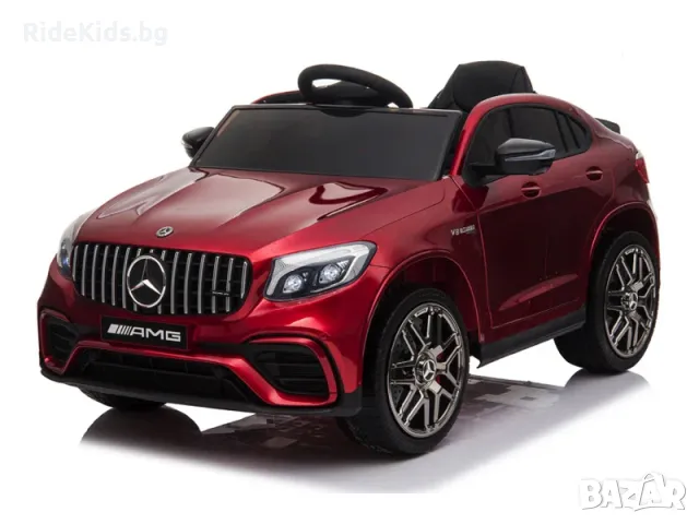 Mercedes-Benz GLC 63 12V – Детска акумулаторна кола, Червена, EVA гуми